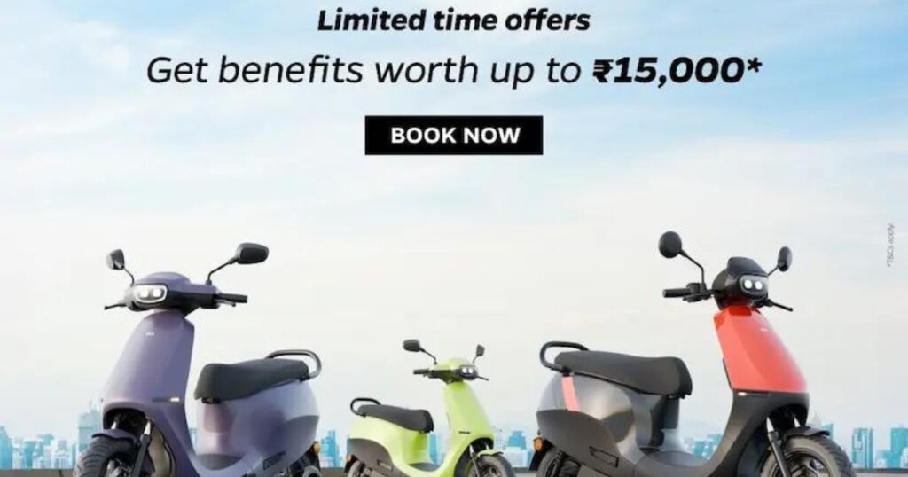 Ola Electric Announces Limited-Time Benefits of up to Rs 15000 on its Scooters
