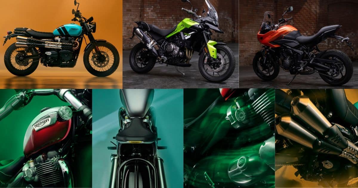 Triump Models Triumph Motorcycles Introduces New Colours for Their 2025 Model Lineup