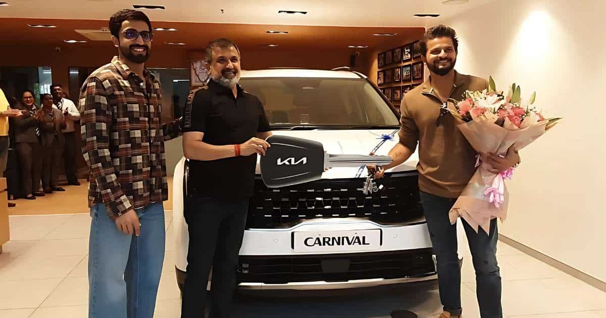 Cricketer Suresh Raina Welcomes the Luxurious Kia Carnival to His Garage!