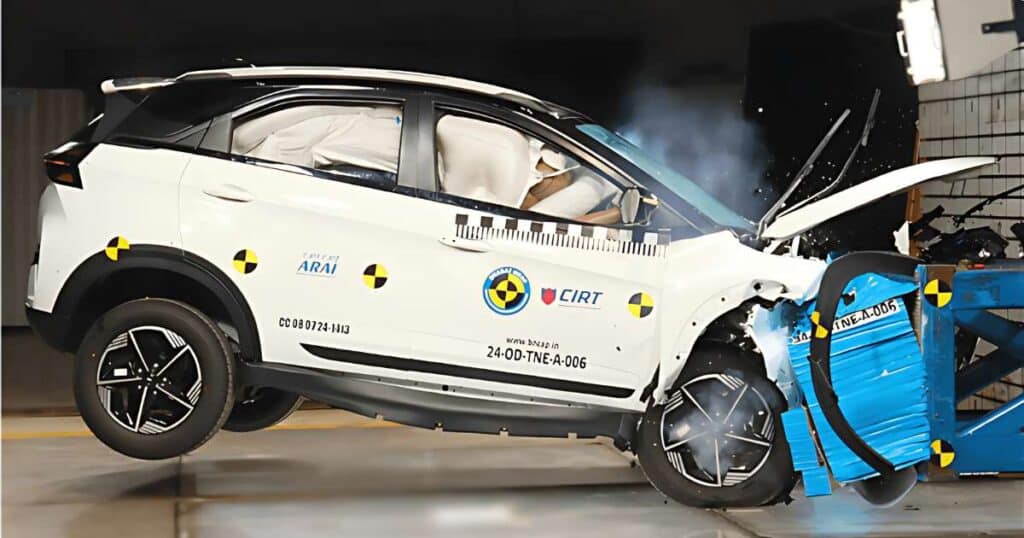 Tata Nexon EV Earns 5-Star Rating in Bharat NCAP Crash Tests