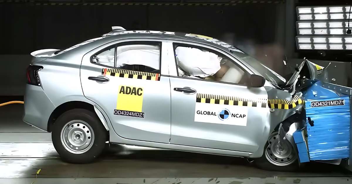 New Maruti Suzuki Dzire Achieves Five-Star Global NCAP Rating