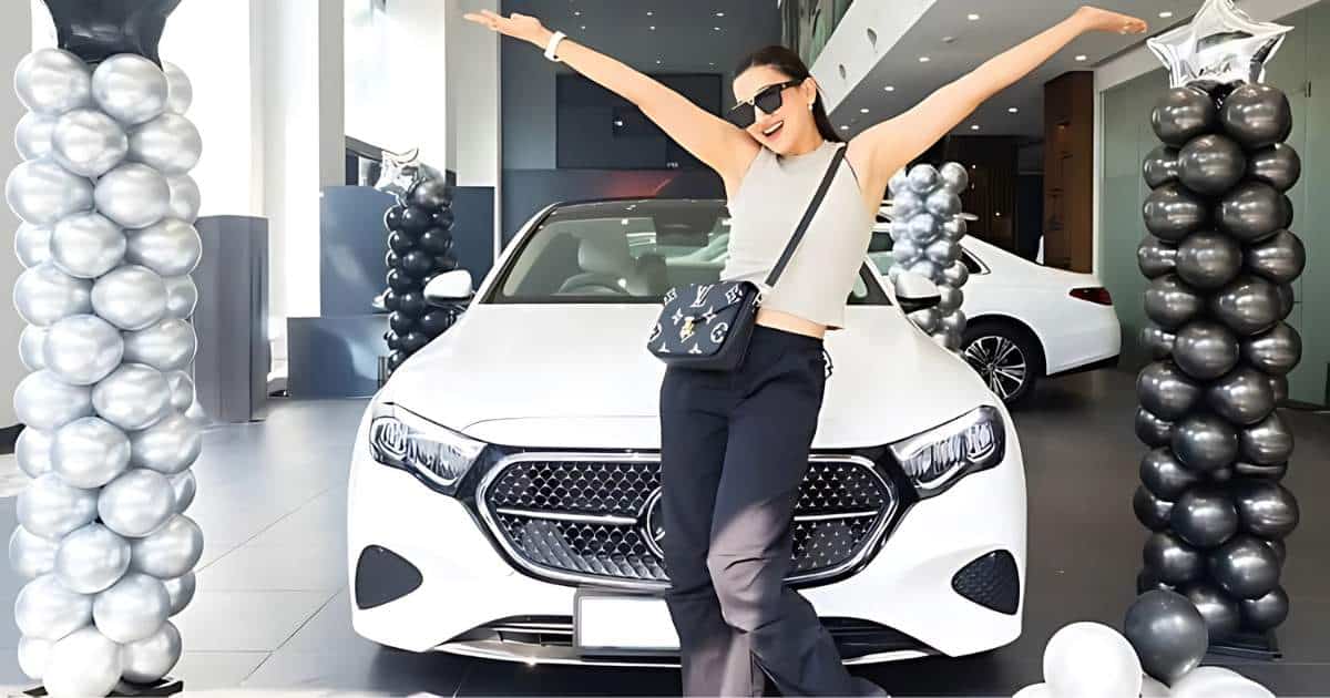 Actor Gauahar Khan Welcomes the Mercedes-Benz E-Class LWB to Her Garage