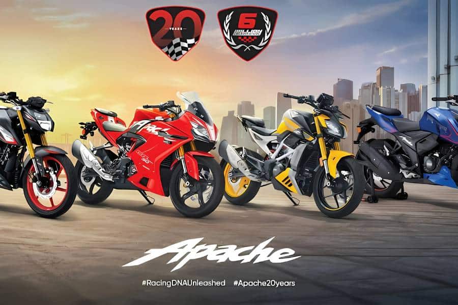 TVS Apache Celebrates 20 Years of Excellence with 6 Million Sales Milestone