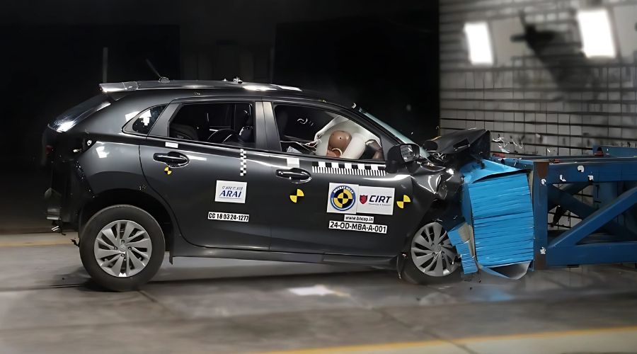 Maruti Suzuki Baleno Secures 4-Star Rating in Bharat NCAP Crash Test