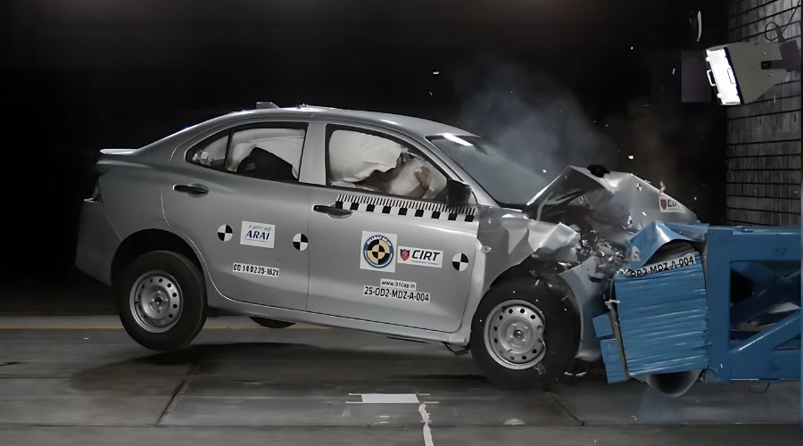 Maruti Suzuki Dzire Gets 5-Star Rating in Bharat NCAP Crash Tests